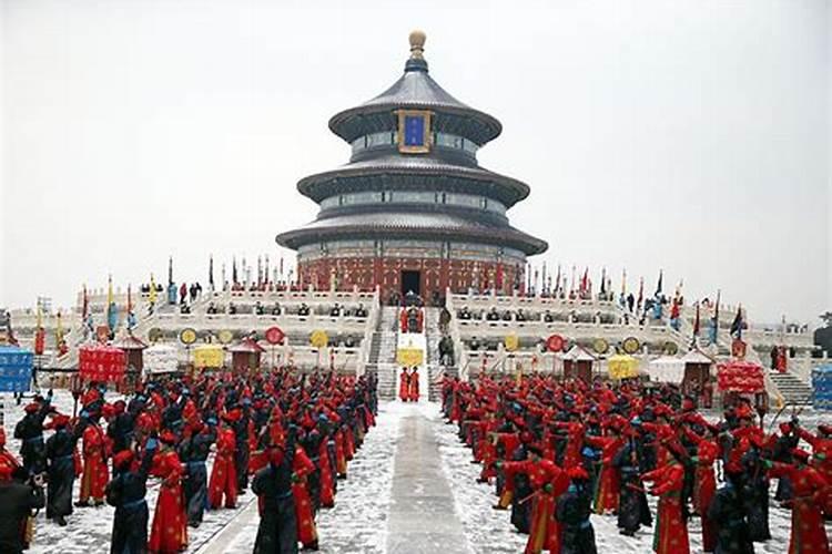北京天坛举行冬至祭天
