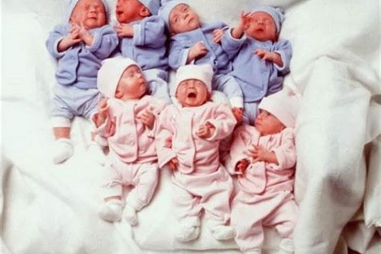 梦见七个小孩三胞胎